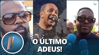 Xande e Mumuzinho falam em enterro de Anderson do Molejo “Vim prestar homenagem ao meu irmão” [upl. by Ittap]