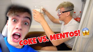 BATHTUB COKE VS MENTOS CHALLENGE [upl. by Eixam]