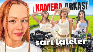 GAMZE KARTA  SARI LALELER  KLİP KAMERA ARKASI [upl. by Cyrie17]