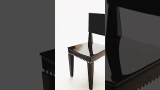 Wenge dining Chair Deco Inspired wwwcosmobarbarocom art wood design wenge decoration home [upl. by Arella691]