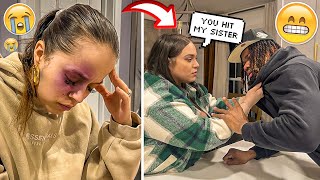 Shane Gave Me A Bruise AND MY SISTER LOST IT Prank Gone Extremely Wrong [upl. by Toland]