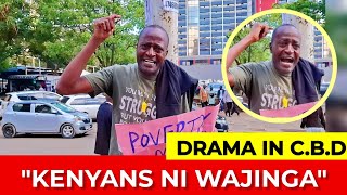 DRAMA IN CBD AS ACTIVIST JULIUS KAMAU DECONSTRUCTS KENYANs OVER NEW MODERN SLAVERY [upl. by Daniyal]