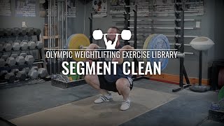 Segment Clean Pause Clean  Olympic Weightlifting Exercise Library [upl. by Enilhtak]