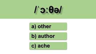 IPA Test  English Pronunciation  Phonetic Alphabet [upl. by Einyaj655]