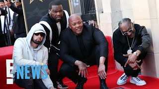 Eminem REUNITES With Snoop Dogg and 50 Cent At Dr Dre’s Walk Of Fame Ceremony  E News [upl. by Eiramlehcar590]