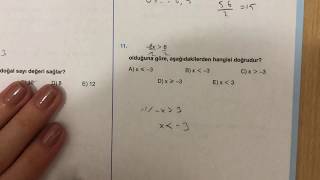 345 TYT 1 ve 2 Bilinmeyenli Eşitsizlikler Test1 Anlatımlı Çözümleri20182019 basım [upl. by Airdnaz]