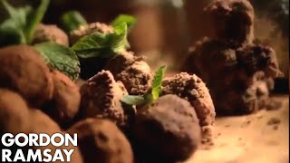 Handmade Mint Chocolate Truffles Part 2  Gordon Ramsay [upl. by Coffee]