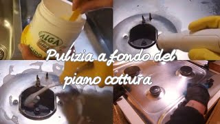 Pulizia piano cottura 🧼La forza del vapore 🫧 [upl. by Garcon]