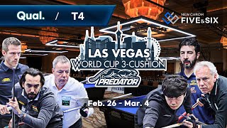 Table 4 Las Vegas World Cup 3Cushion 2023  Qualification [upl. by Euqirne359]