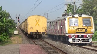 Dangerous Perfect Crossing Trains  Balurghat Express Crossing Katwa Howrah Galloping Local Trains [upl. by Euqimod599]