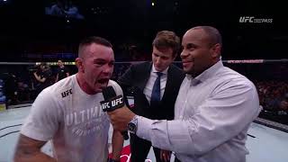 Fight Night Sao Paulo Colby Covington Octagon Interview [upl. by Justine]