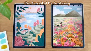 iPad Air vs iPad Pro for Drawing and PROCREATE  Which Should You Choose [upl. by Liscomb]