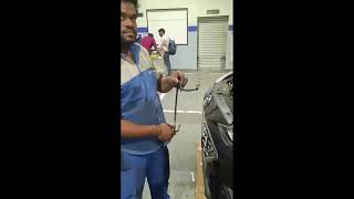 hyundai car Aura Gi10nios petrolCNG gas pressure tube pipe replacement automobile car cnggas [upl. by Artapoelc]