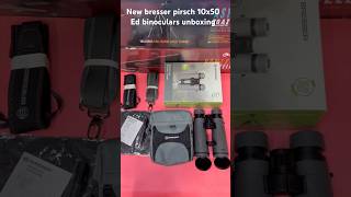 unboxing new bresser Ed 10x50 binoculars pirsch waterproof aqi500 quick test shorts birding [upl. by Marylee]