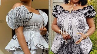 Simple And Elegant Dress Design 2024 African Lace Dress Styles Ankara amp Lace Combination Styles [upl. by Eerazed]