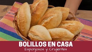 Cómo hacer bolillos caseros pan frances [upl. by Enilamme]