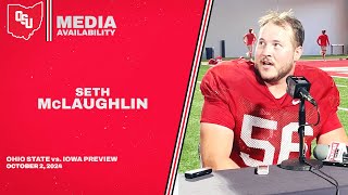 Ohio State Center Seth McLaughlin Speaks on Protecting Will Howard and Devin Brown [upl. by Natfa]