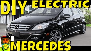 DIY Electric Mercedes BClass 300v part1 [upl. by Aihsirt]