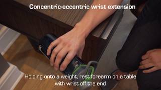 Wrist Extension Exercise  Concentric amp Eccentric [upl. by Aguayo]