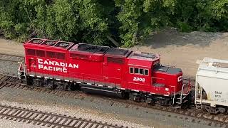 Canadian Pacific GP20ECO switching in Thief River Falls MN [upl. by Murdock]