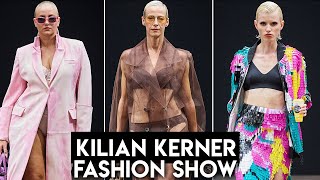 GNTM Models Viola Martina amp Dascha auf der KILIAN KERNER Show  Fashion Week 2022 [upl. by Ydnim]