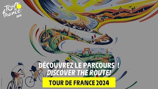 The route of the Tour de France 2024 TDF24 [upl. by Ancier]