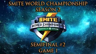 Smite World Championship 2016 Day 3  Semifinal 2 Game 1 of 5 [upl. by Annoit]