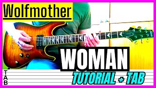 Wolfmother  Woman Guitar Cover Lesson  Tab  Tutorial [upl. by Yznyl]