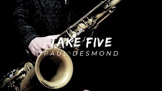 TAKE FIVE  Paul Desmond by Fabio Marziali Alto Sax Music Sheet [upl. by Lari]