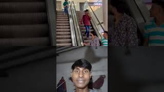 Escalator Prank 🤪Bachi Mai 😂 GirteGirte  prank reaction youtubeshorts escalator funny [upl. by Federica320]