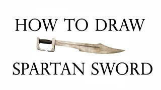 HOW TO DRAW A SPARTAN WARRIOR SWORD  300  THIS IS ART [upl. by Bindman]