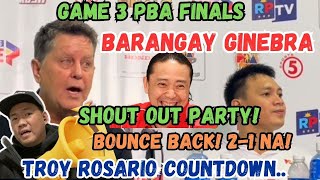 Ginebra  Game 3 PBA Finals  Shout out Party [upl. by Luwana958]