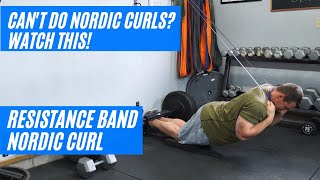 Nordic Hamstring Curl  Do Nordic Curls with Band [upl. by Prochora]