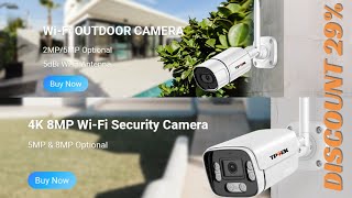 8MP 4K IP Camera Wifi Outdoor Surveillance Home Securtiy Protection CCTV Wi Fi Camara 5MP Video [upl. by Maddalena]