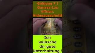 Wir rubbeln ein Goldene 7 Rubbellos wieder auf [upl. by Adore315]