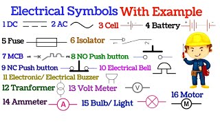 Electrical Symbol with Example Electrical interview me puchhe jaane wale Symbol [upl. by Elmore]