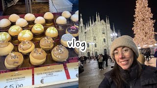 Italian vlog passeggiamo sotto la pioggia a Roma e cose buone al mercatino di Natale al Duomo Sub [upl. by Nylyaj569]