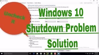 Windows 10 shutdown problem  Laptop running after shutdown [upl. by Selemas64]