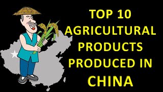 Top 10 Agricultural Products Produced in China  Largest Agricultural Producer  Agricultural [upl. by Tobye]