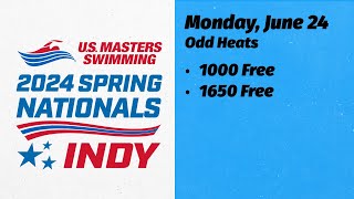 2024 USMS Spring Nationals  Day 5  Monday June 24  Session 8  Odd Heats Pool [upl. by Fae]