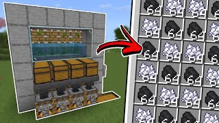 Farm de CARVÃO e BONE MEAL INFINITO no Minecraft Bedrock 121 [upl. by Valdes]