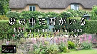 No66 夢の中に君がいる（歌詞入り） Mes mains sur tes hanches 【名曲シャンソンのご紹介 歌：E．ハリマ ピアノ伴奏：中村力（ピアノカラオケ）】 [upl. by Aldora580]