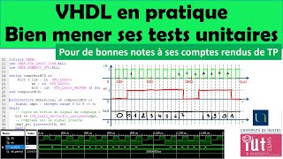 VHDL en pratique  Bien mener son test unitaire ou comment concevoir son banc de tests testbenches [upl. by Mace720]