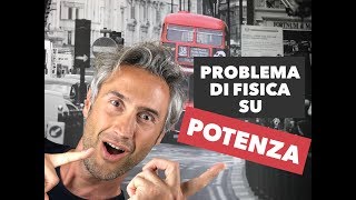 FISICA in UN MINUTO Problemi fisica 1 fisica problemi LAVORO E POTENZA energia lavoro e potenza [upl. by Gabbie370]