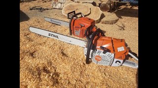 NEW First impressions Husqvarna 3120XP VS MS881 Chainsaw Comparisons amp Talk Test Runs Lots of Fun [upl. by Muna]