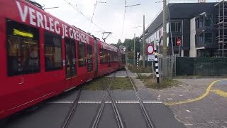 HTM RandstadRail 2 Kraayenstein  Leidschendam Leidsenhage via keerlus van Laan van NOI [upl. by Linzer]