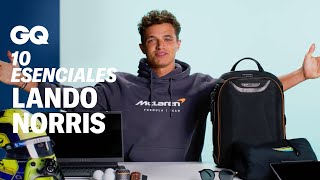 Lando Norris 10 objetos sin los que no puede vivir  10 Esenciales  GQ España [upl. by Arramahs627]