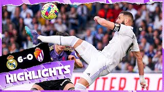 Real Madrid 60 Real Valladolid  HIGHLIGHTS  LaLiga 202223 [upl. by Ehudd]