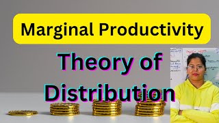 Marginal Productivity Theory of Wages  Theory of Distribution  JB Clark  Deepti Mahajan [upl. by Seafowl]