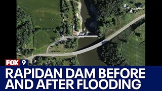 Rapidan Dam before and after satellite images [upl. by Haet104]